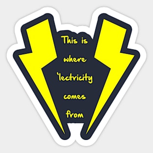 Lectricity Sticker